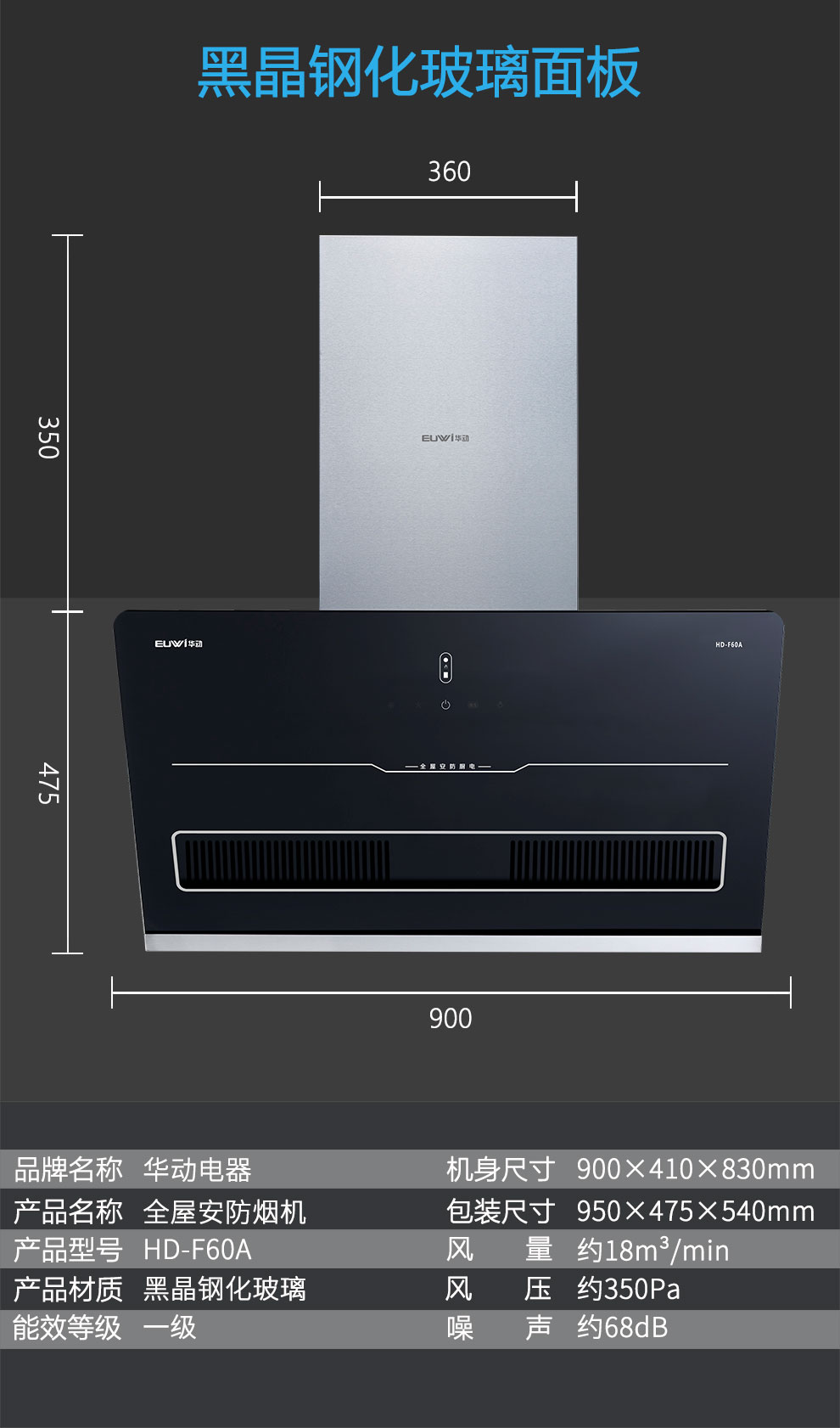 新品季|華動新品HD-F60A全屋安防吸油煙機震撼上市，重磅來襲！